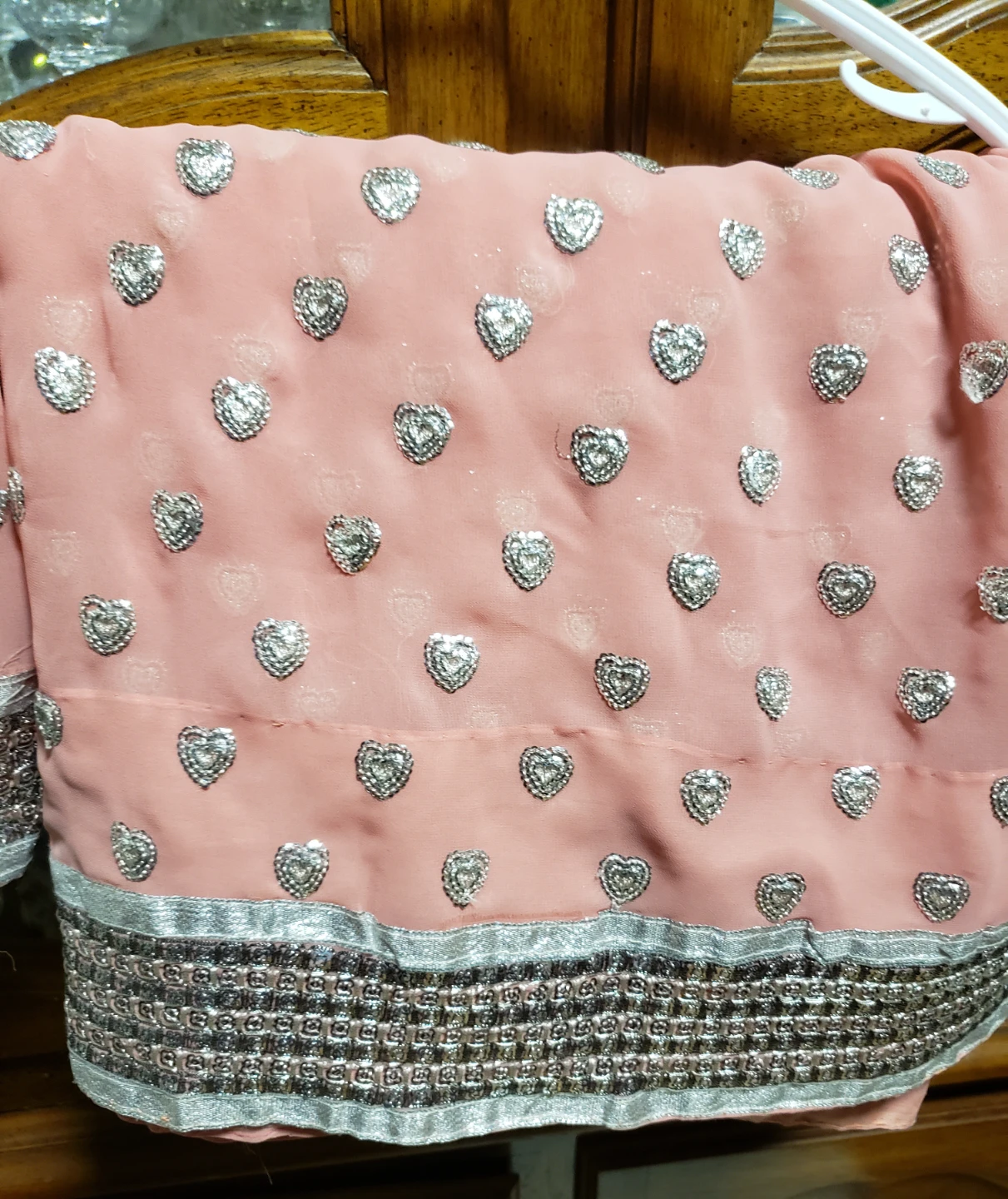 Pink Embellished Saree - photo 2