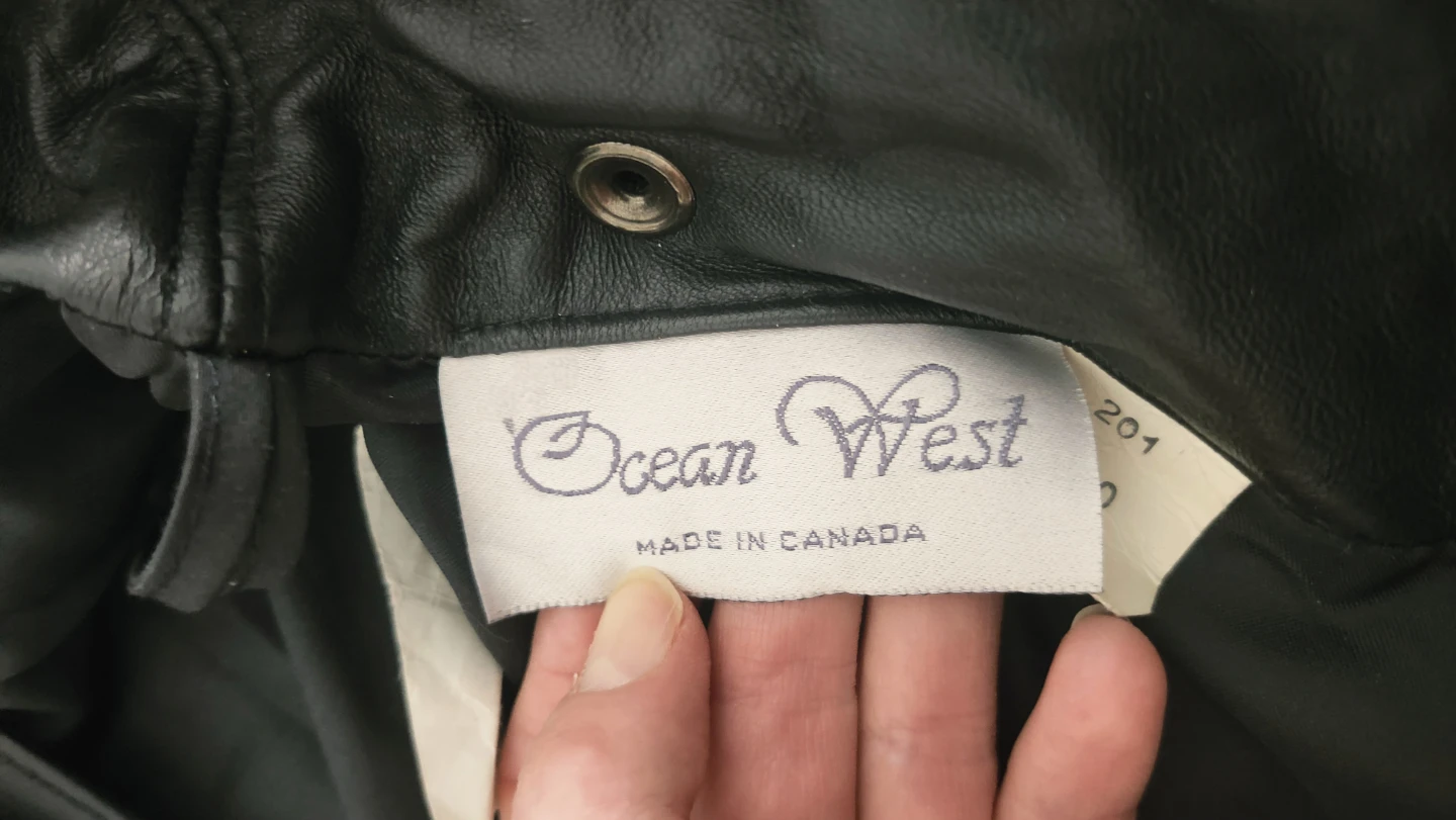Ocean West Black Leather Pencil Skirt - photo 3