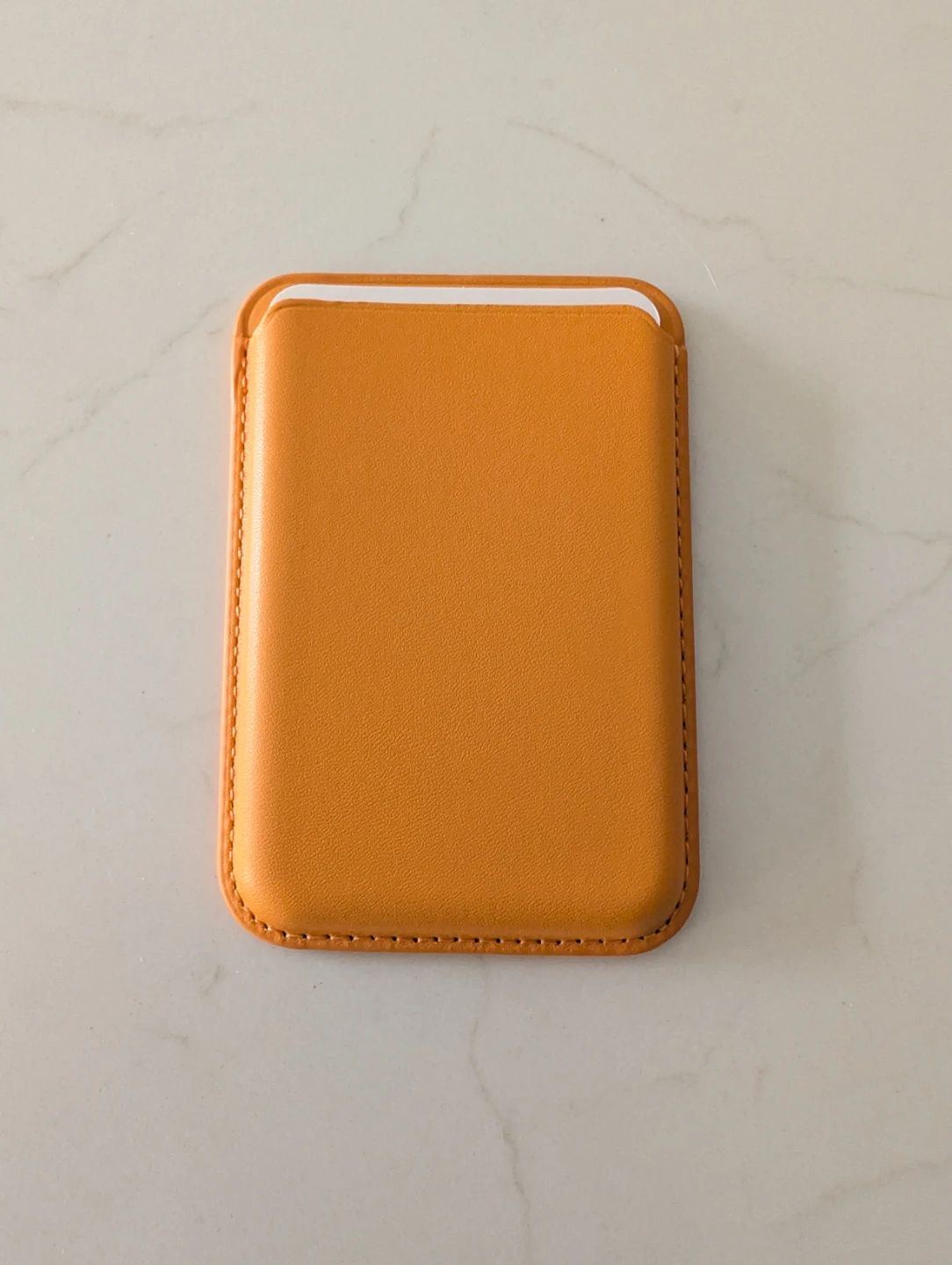 Orange Leather Card Holder - photo 3