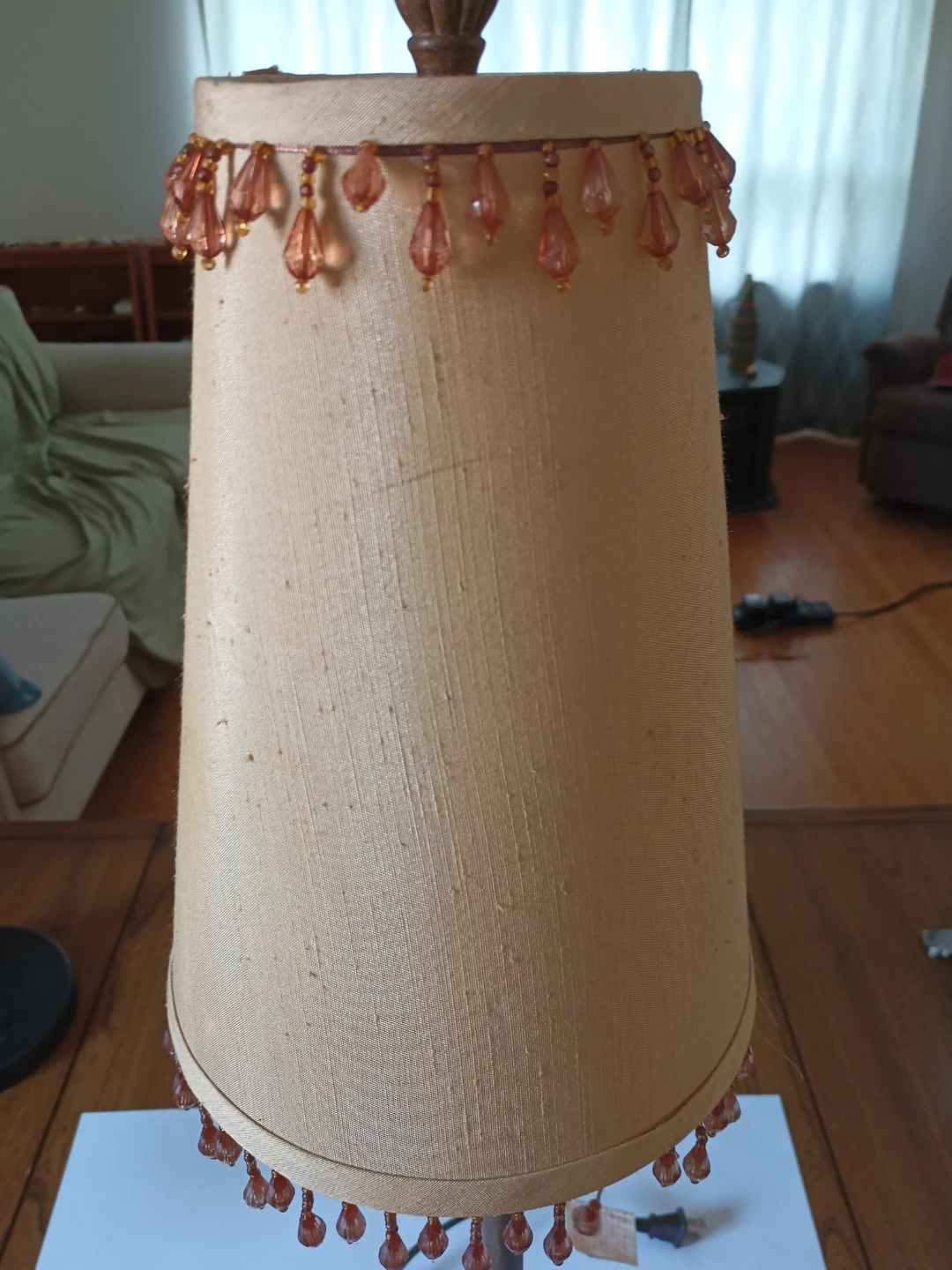 Vintage Beaded Table Lamp - photo 3