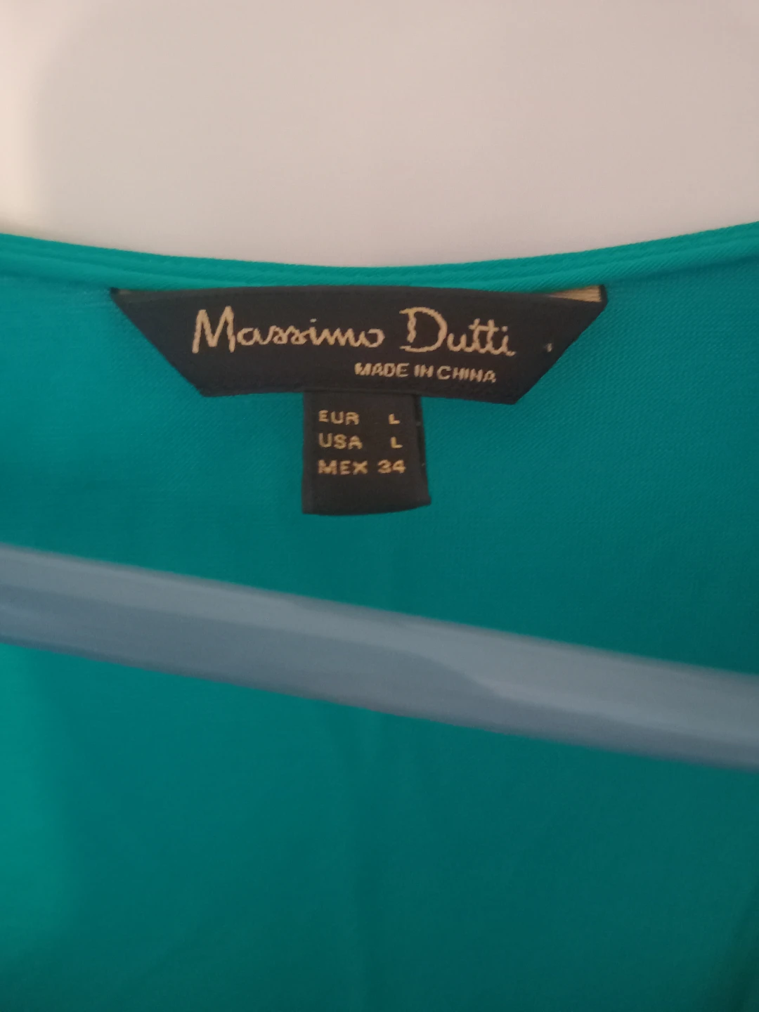 Massimo Dutti Women's Teal V-Neck Sleeveless Top Size L - photo 2