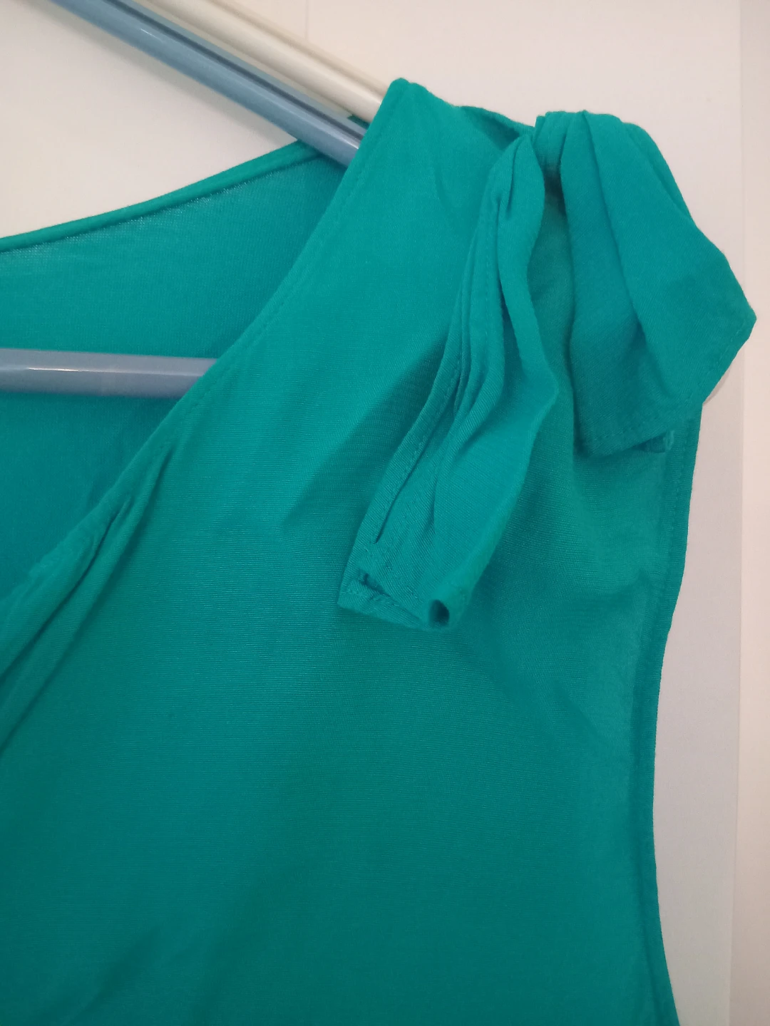Massimo Dutti Women's Teal V-Neck Sleeveless Top Size L - photo 3