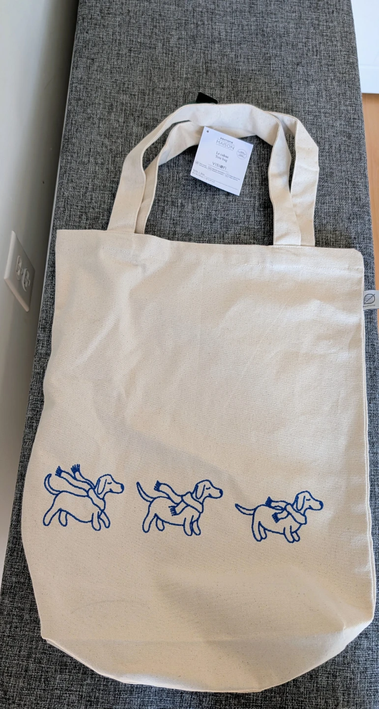 Brand New with Tags Tote Bag with Dachshund Print