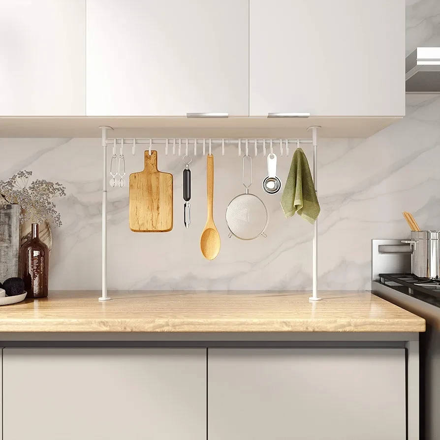 Umbra Anywhere Tension Rod Multi Kitchen Organizer - 20 Hooks