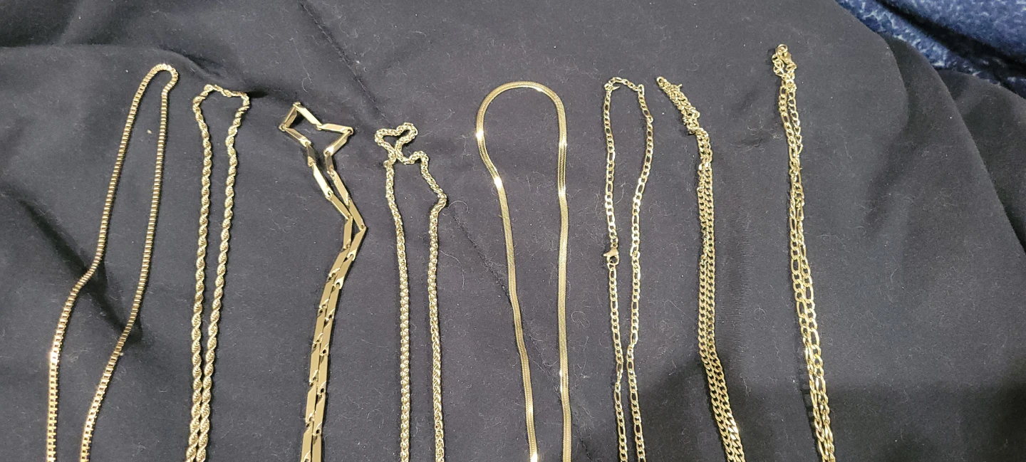 Assorted silver Necklaces (Set of 8)