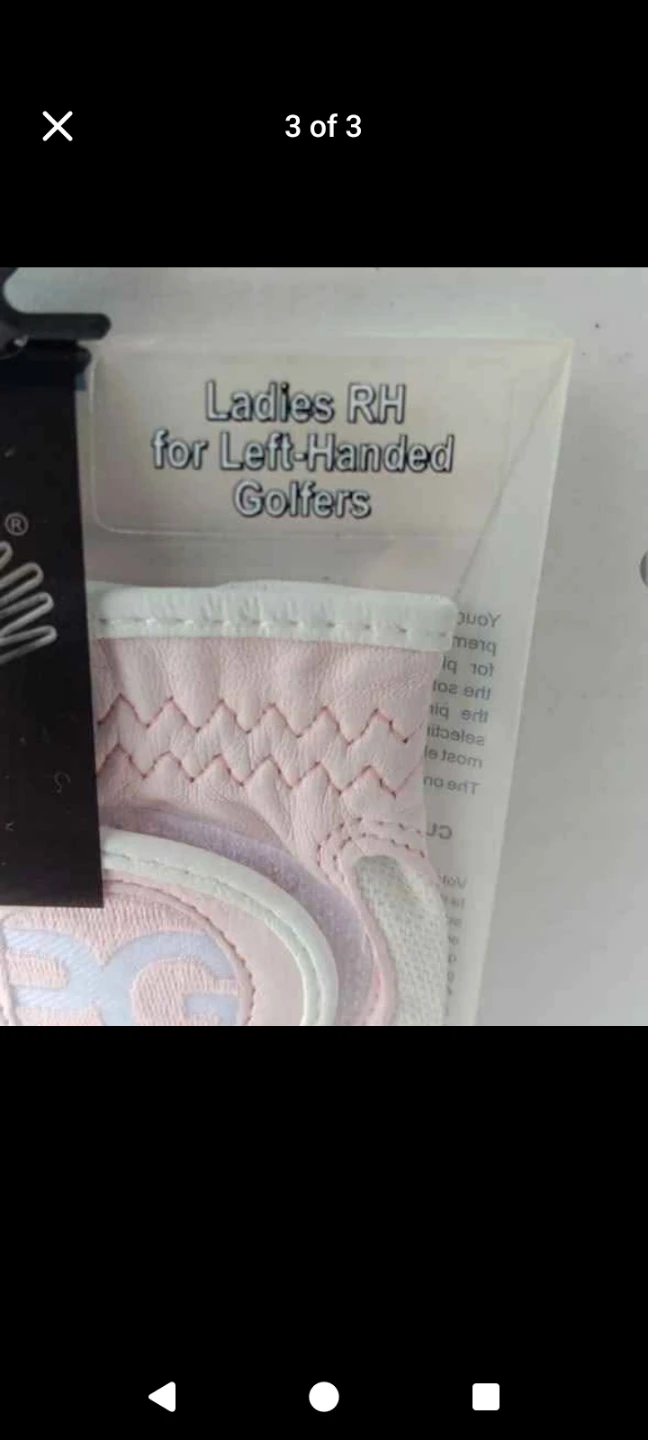 Golf Glove - Pink Rose Golf Glove For Left Handed Golfer - photo 3
