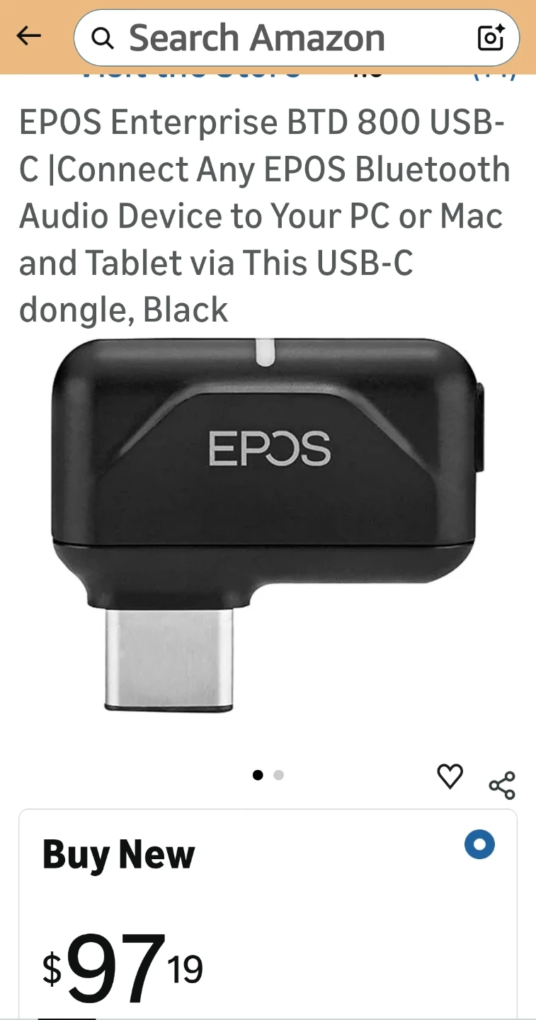 EPOS BTD 800 USB-C Bluetooth Dongle MS Teams - photo 3