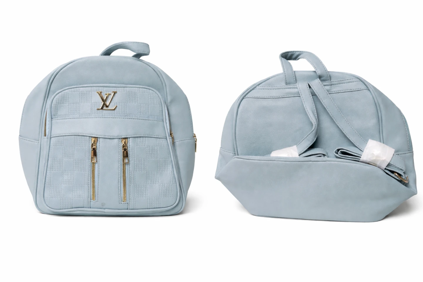 LV-Inspired Mini Backpack