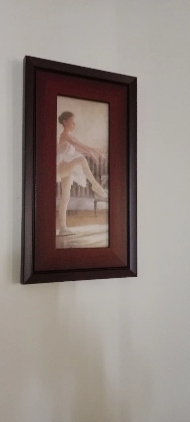 Framed Ballet Dancer Wall Art