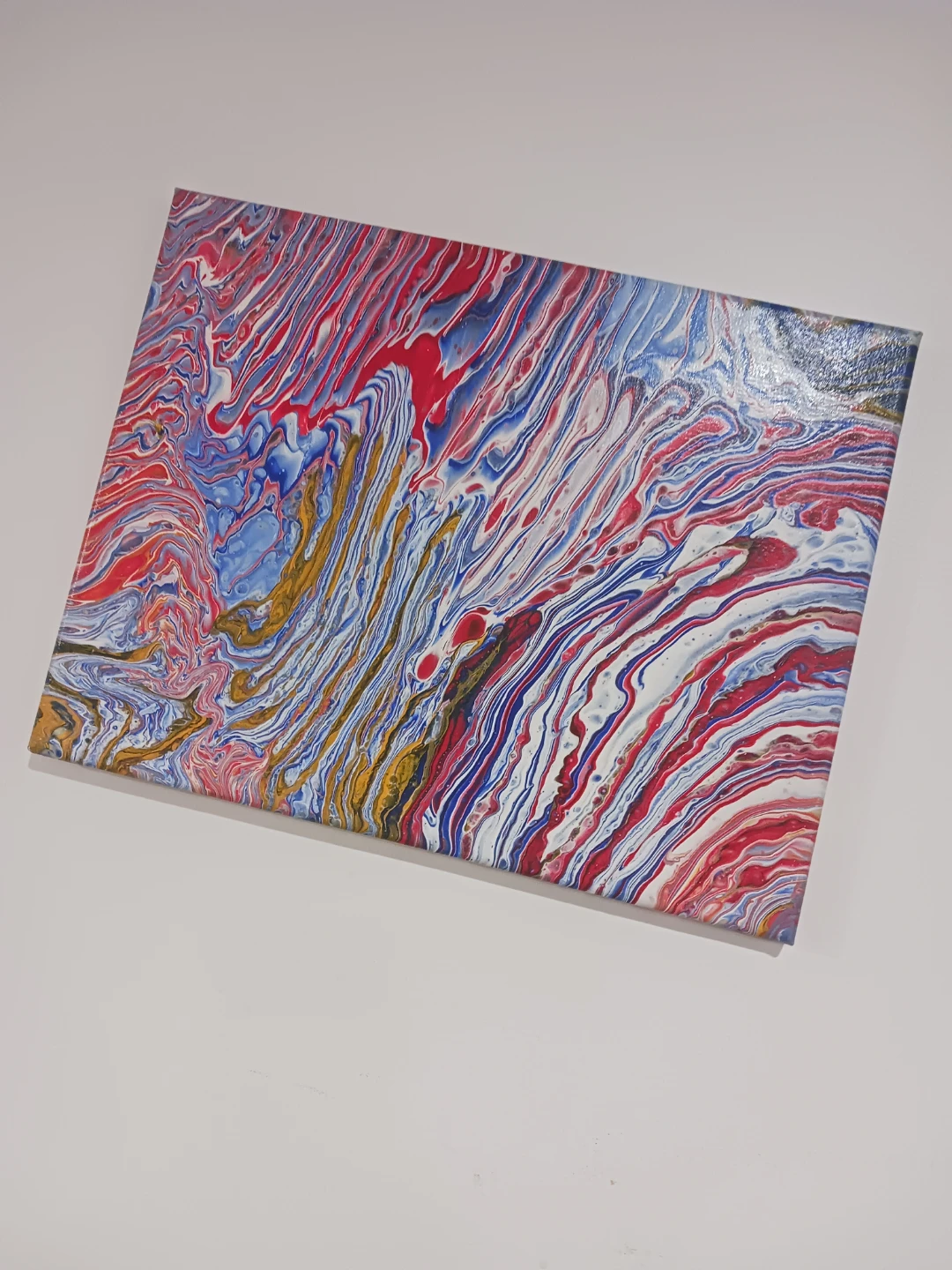 Hand painted Abstract Acrylic Pour Painting - photo 3