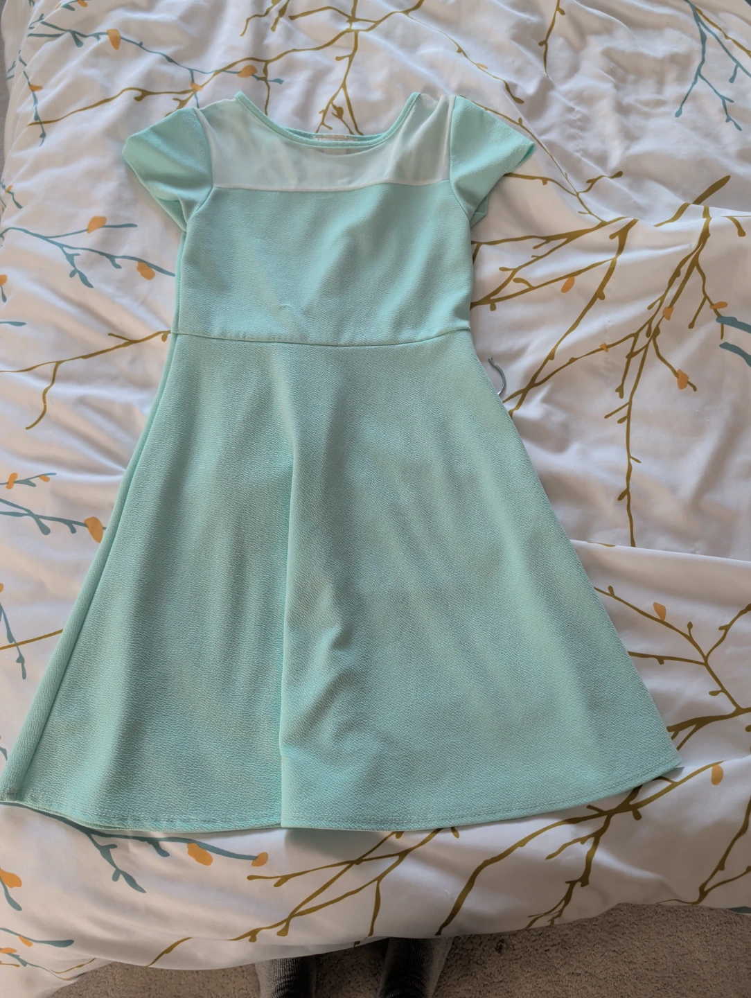 Children's Mint Green A-Line Dress