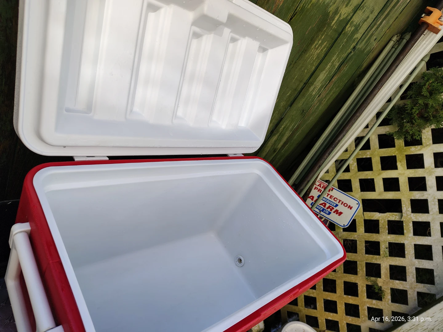 Vintage Coleman 48qt Camping Cooler with Drain