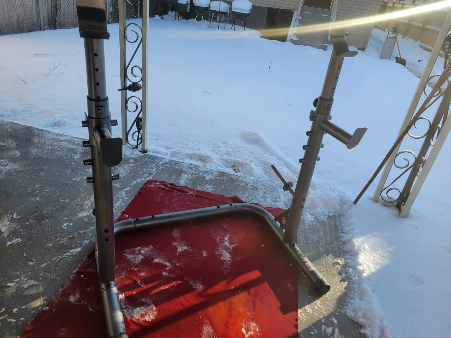 WEIDER SQUAT RACK  ADJUSTABLE