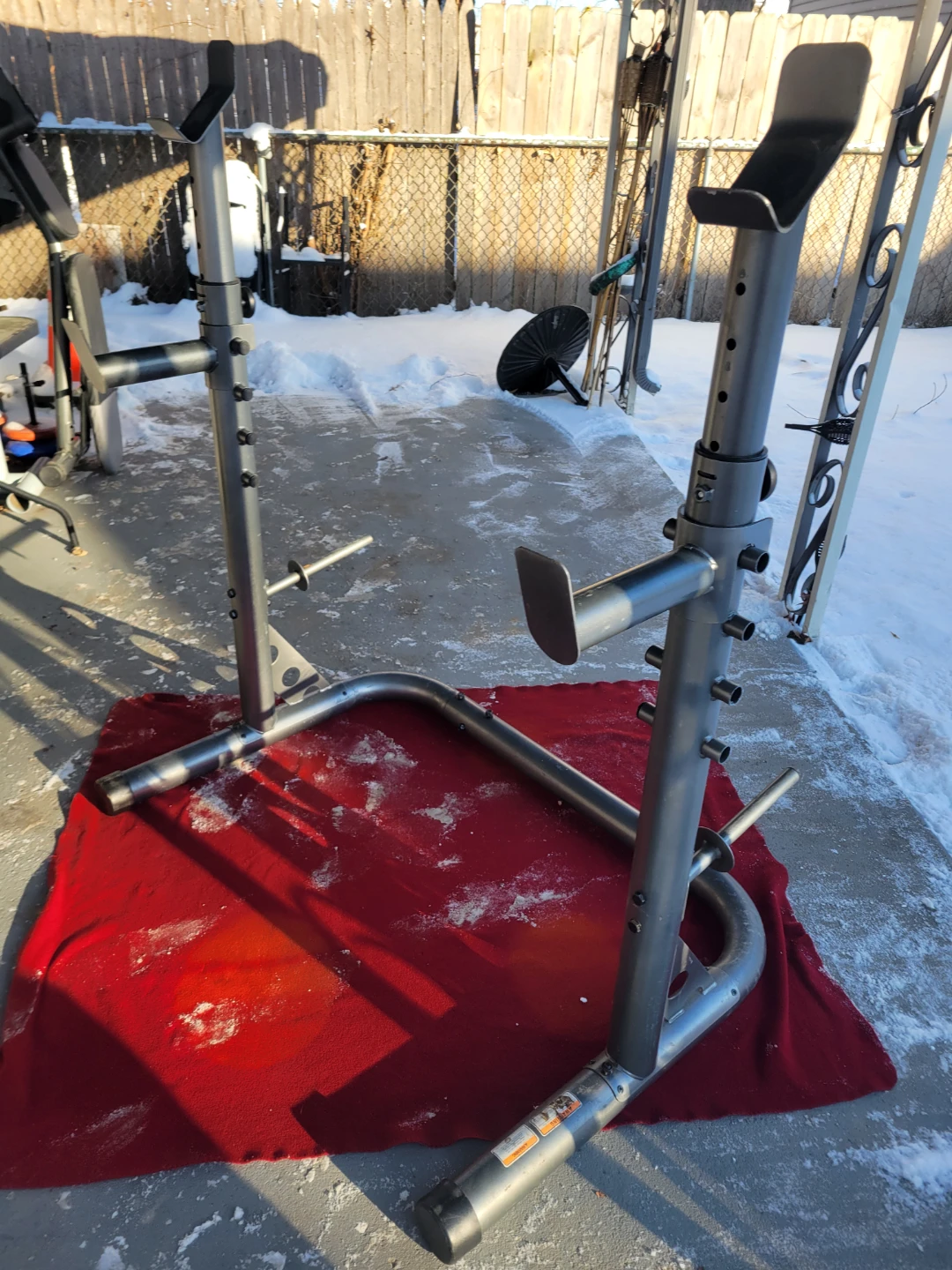 WEIDER SQUAT RACK  ADJUSTABLE - photo 3