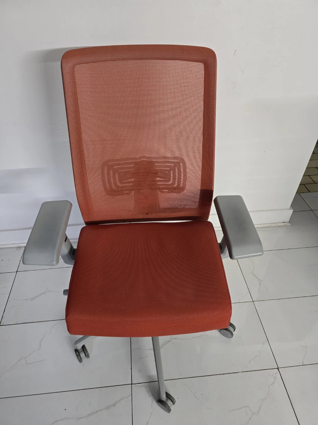 Orange Mesh Office Chair