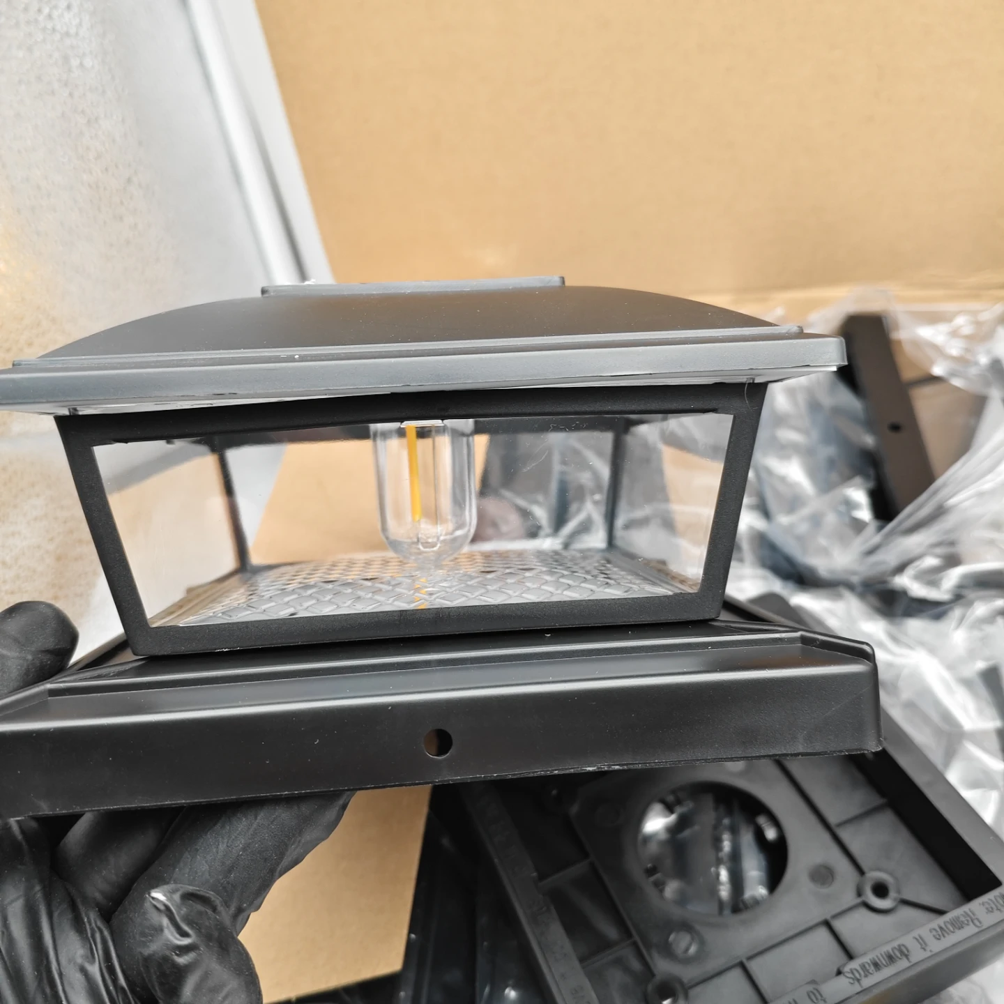 8 Pack Black Solar Post Cap Lights - photo 2