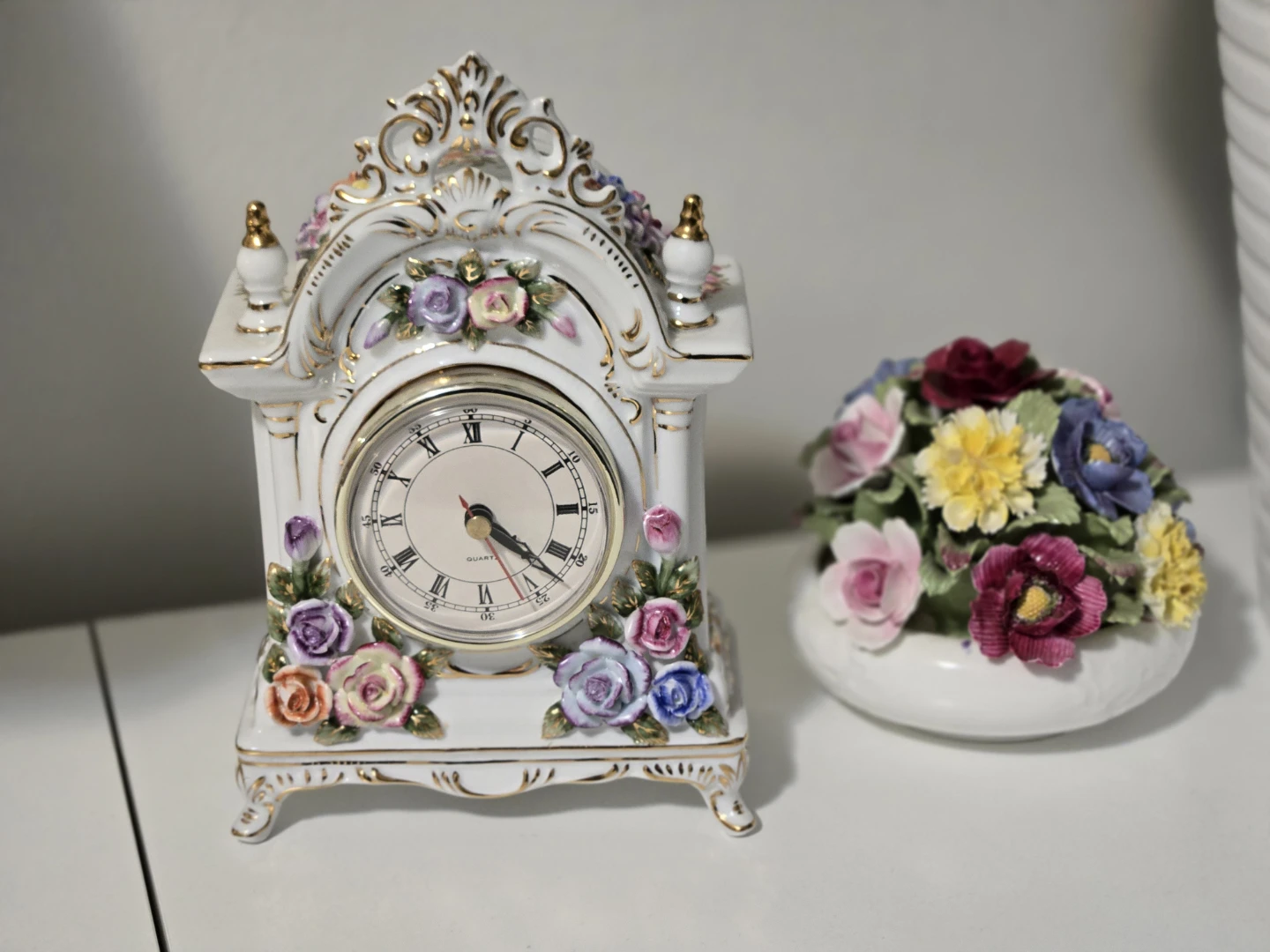 Sovereign Fine China Decorative Mantel Clock - photo 3
