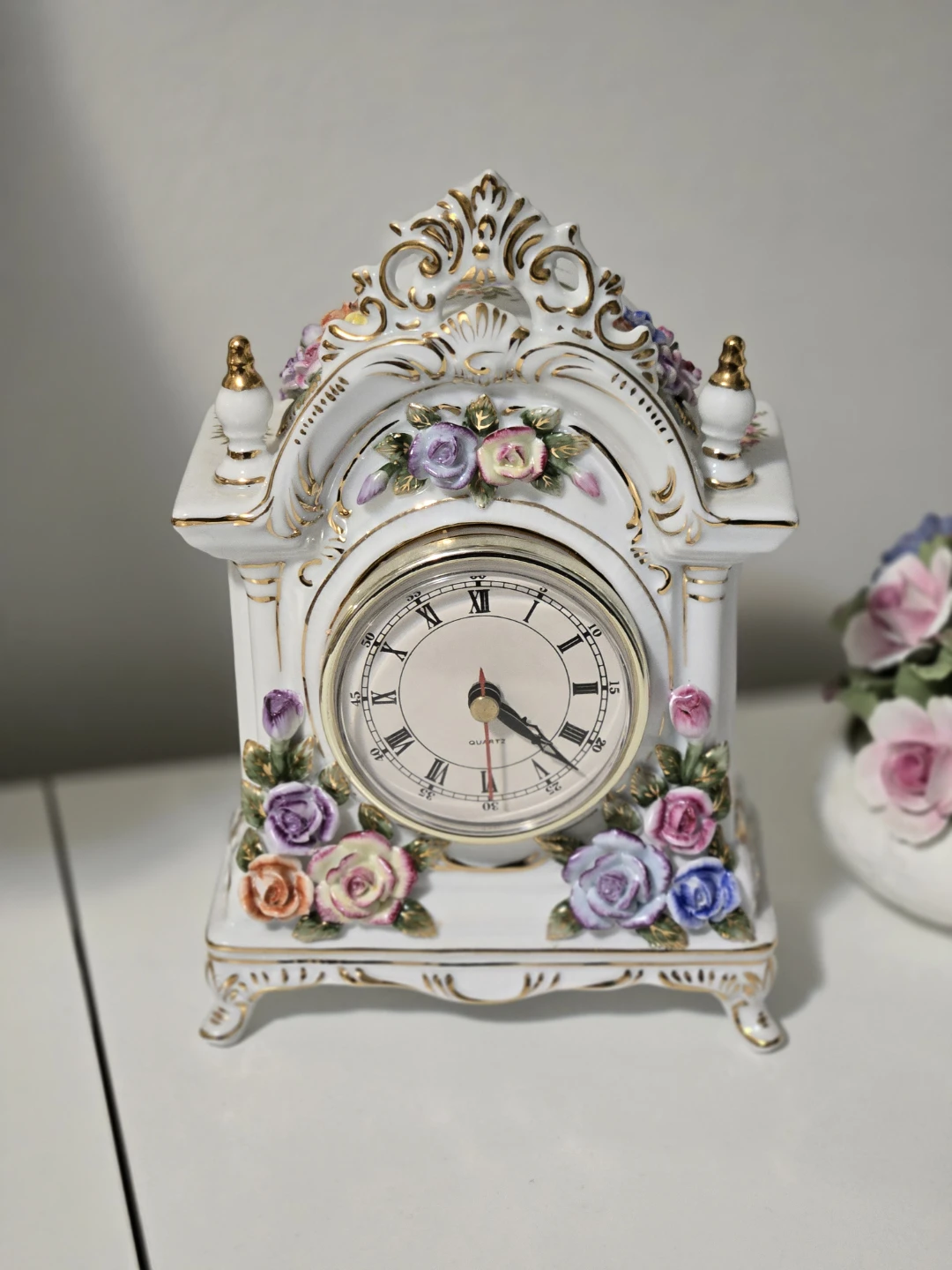 Sovereign Fine China Decorative Mantel Clock