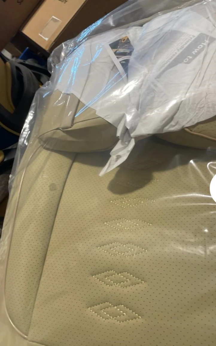 Car Seat Covers Leather Beige Colour - photo 3