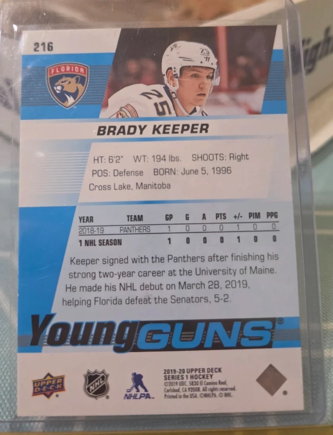 2019-20 Upper Deck Brady Tkachuk Young Guns Rookie Card - photo 2