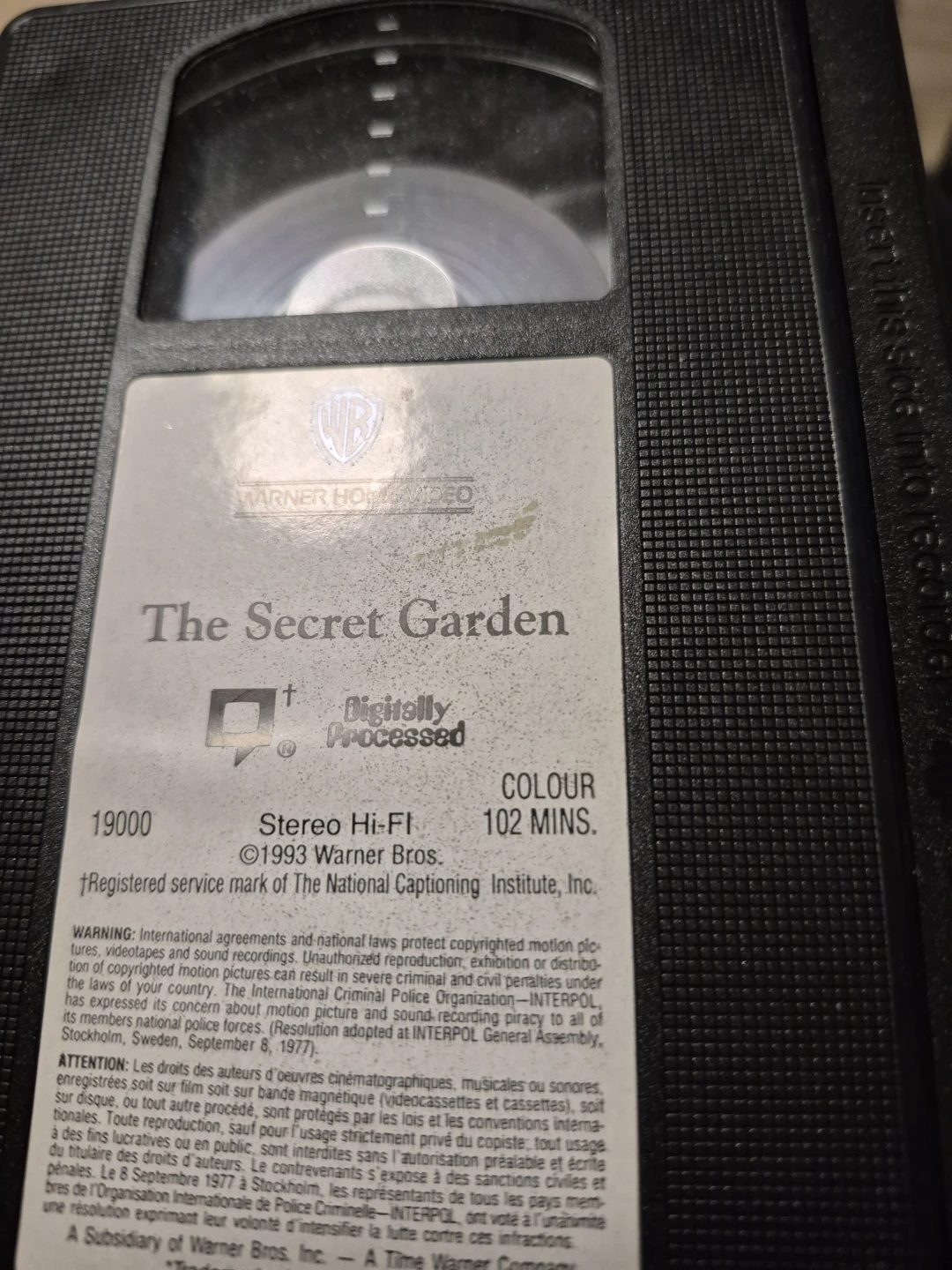 The Secret Garden VHS Tape