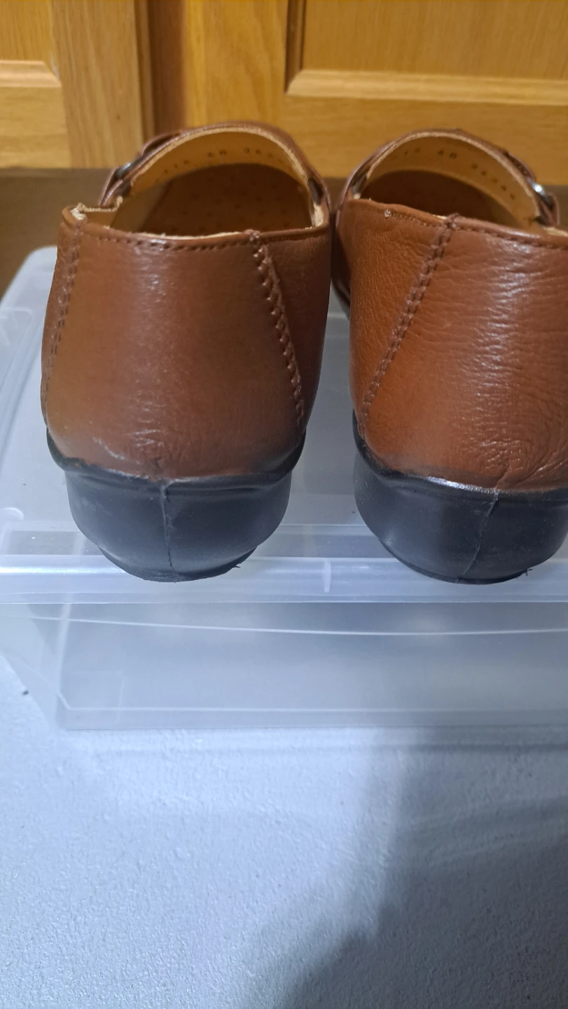 SARVIN Women's Brown leather Loafers Size 40 - photo 3
