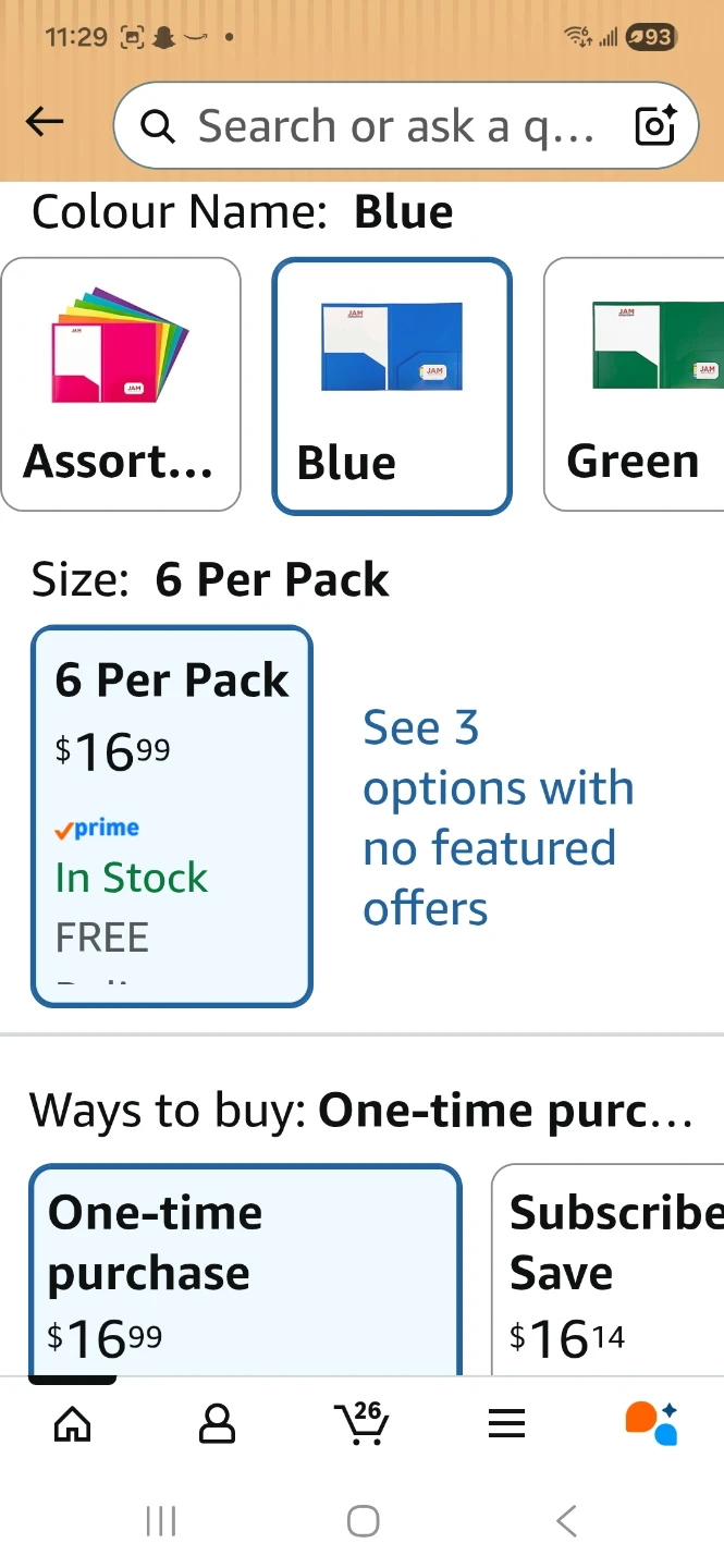 JAM Paper Heavy Duty Two Pocket Folders - Blue - 6 Pack - photo 4