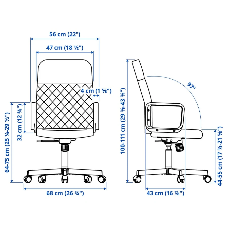Ikea RENBERGET  Office chair - photo 4