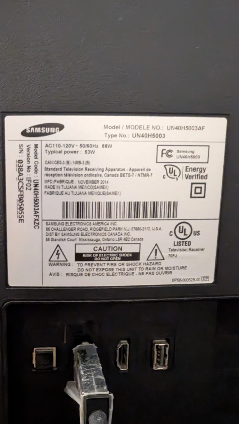 Samsung 40" TV - FREE, MUST GO TODAY - photo 2