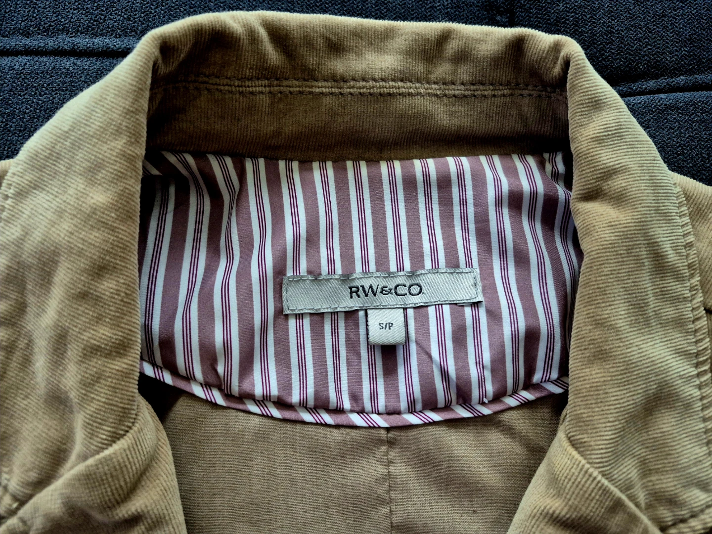 RW&CO. Tan Corduroy Blazer size S/P - photo 2