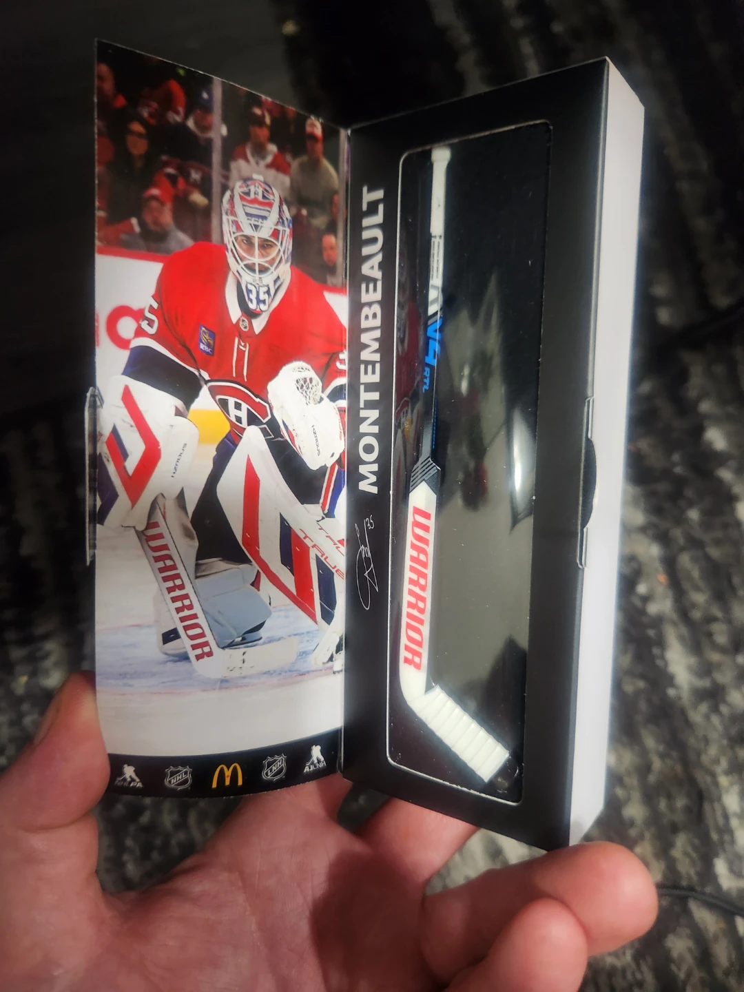 Montembeault Mini Hockey Stick Replica