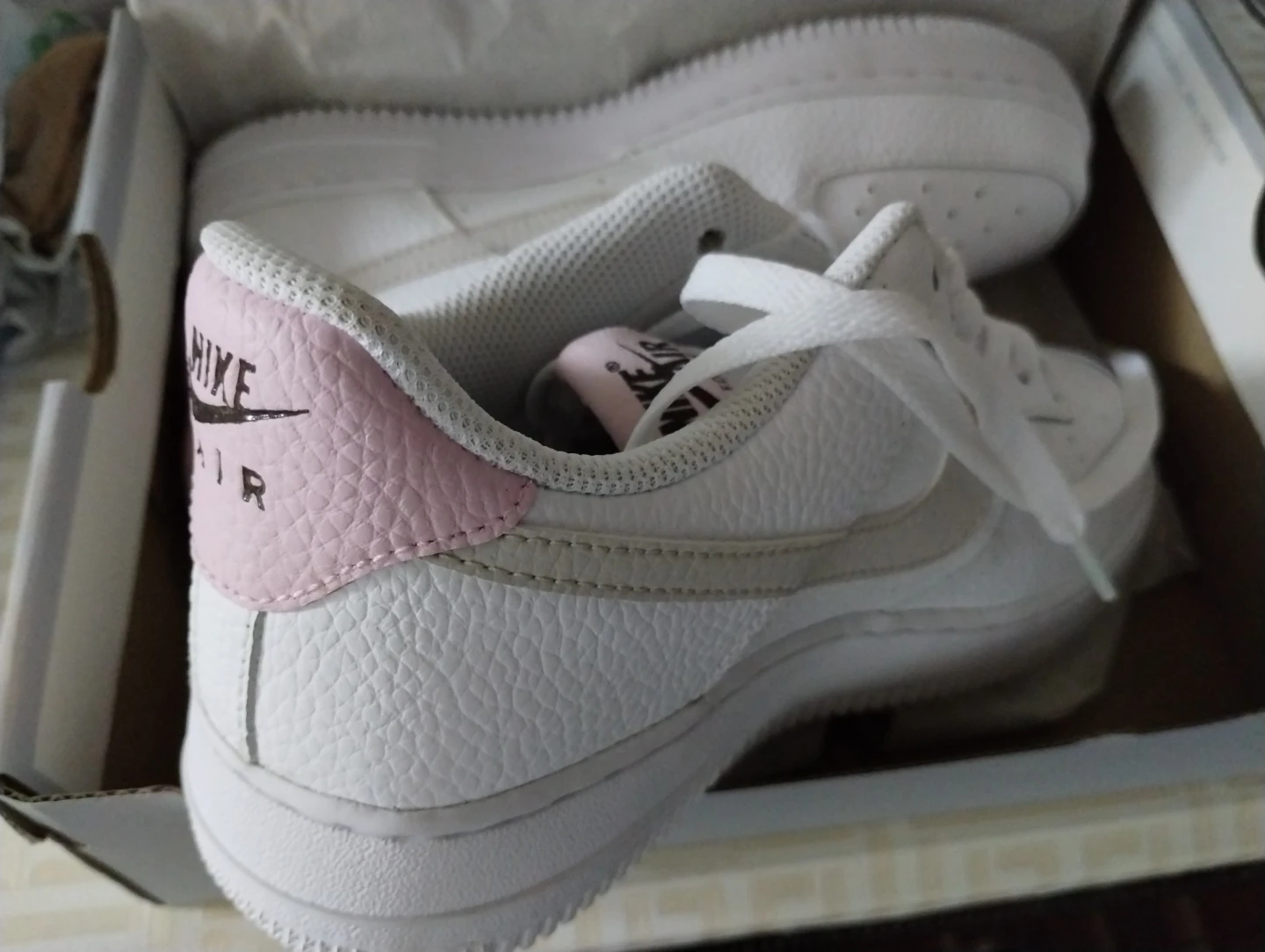 Nike Air Force 1 '07 White Leather Sneakers - photo 2