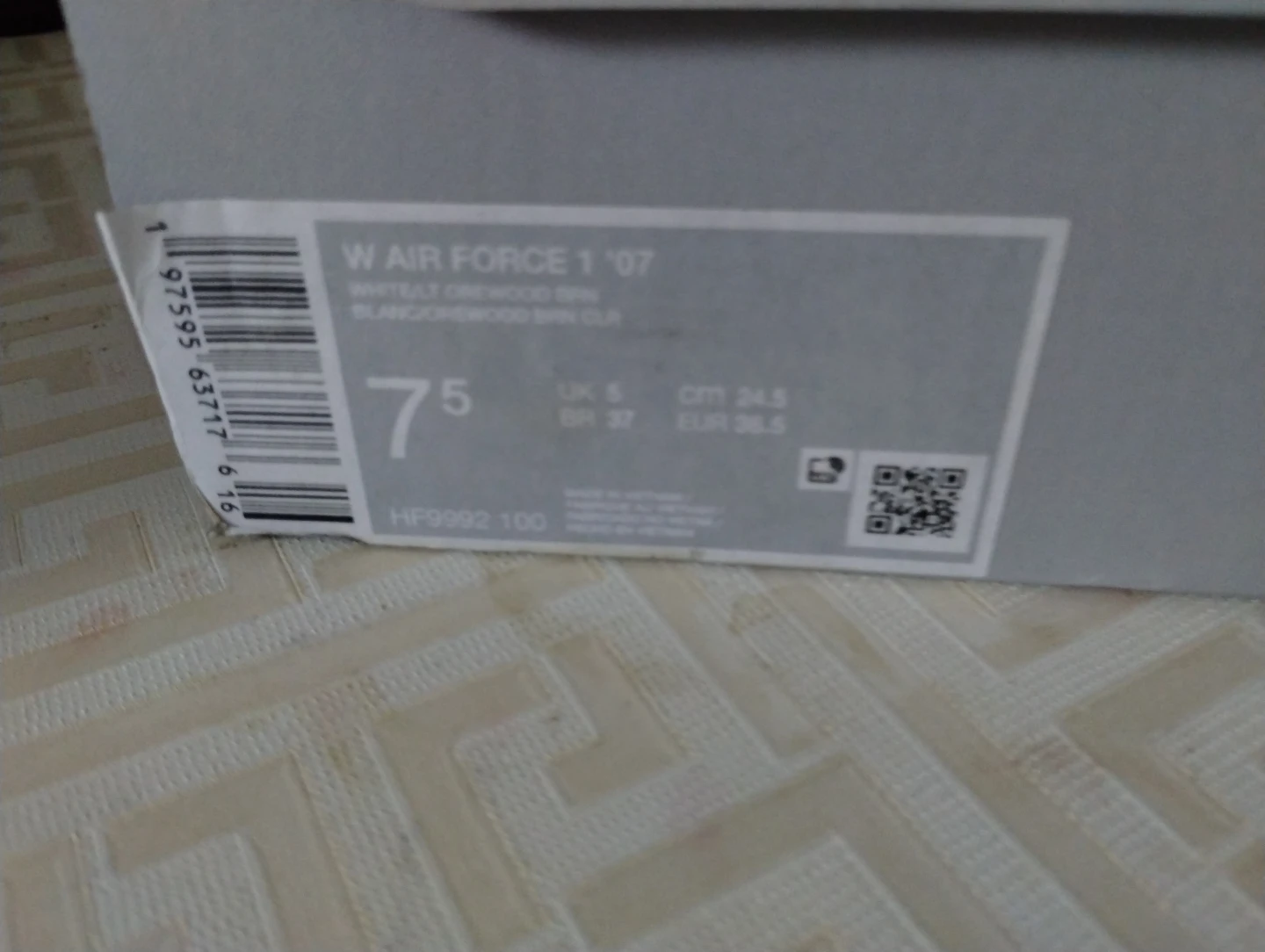 Nike Air Force 1 '07 White Leather Sneakers - photo 5