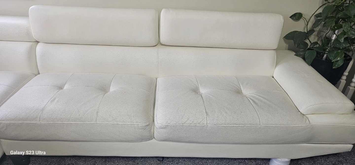 White Sectional Sofa - photo 2