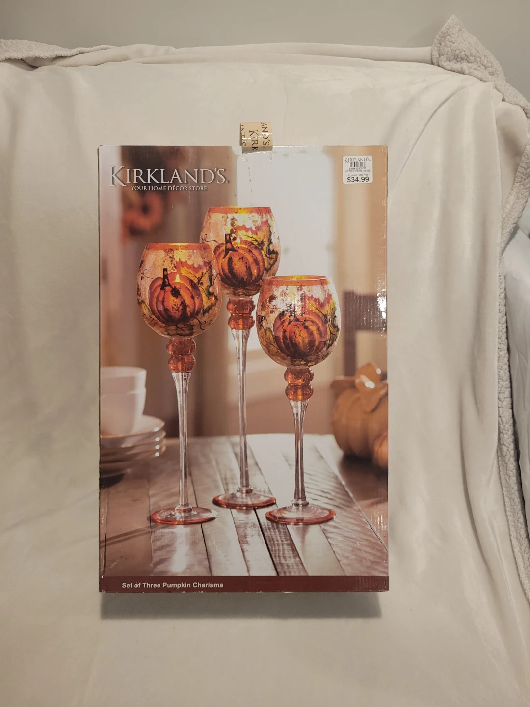 Three Pumpkin Charisma Candle Holders