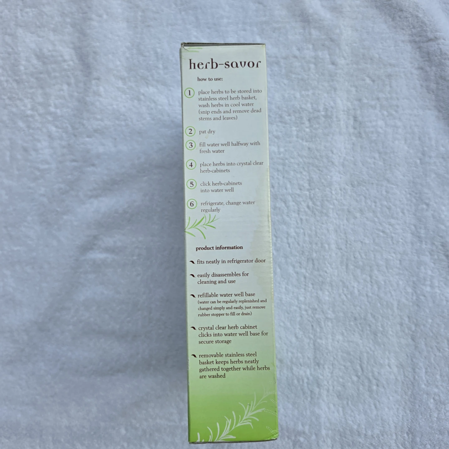 NIB! HERB SAVOR  Fresh Herb Keeper - photo 5