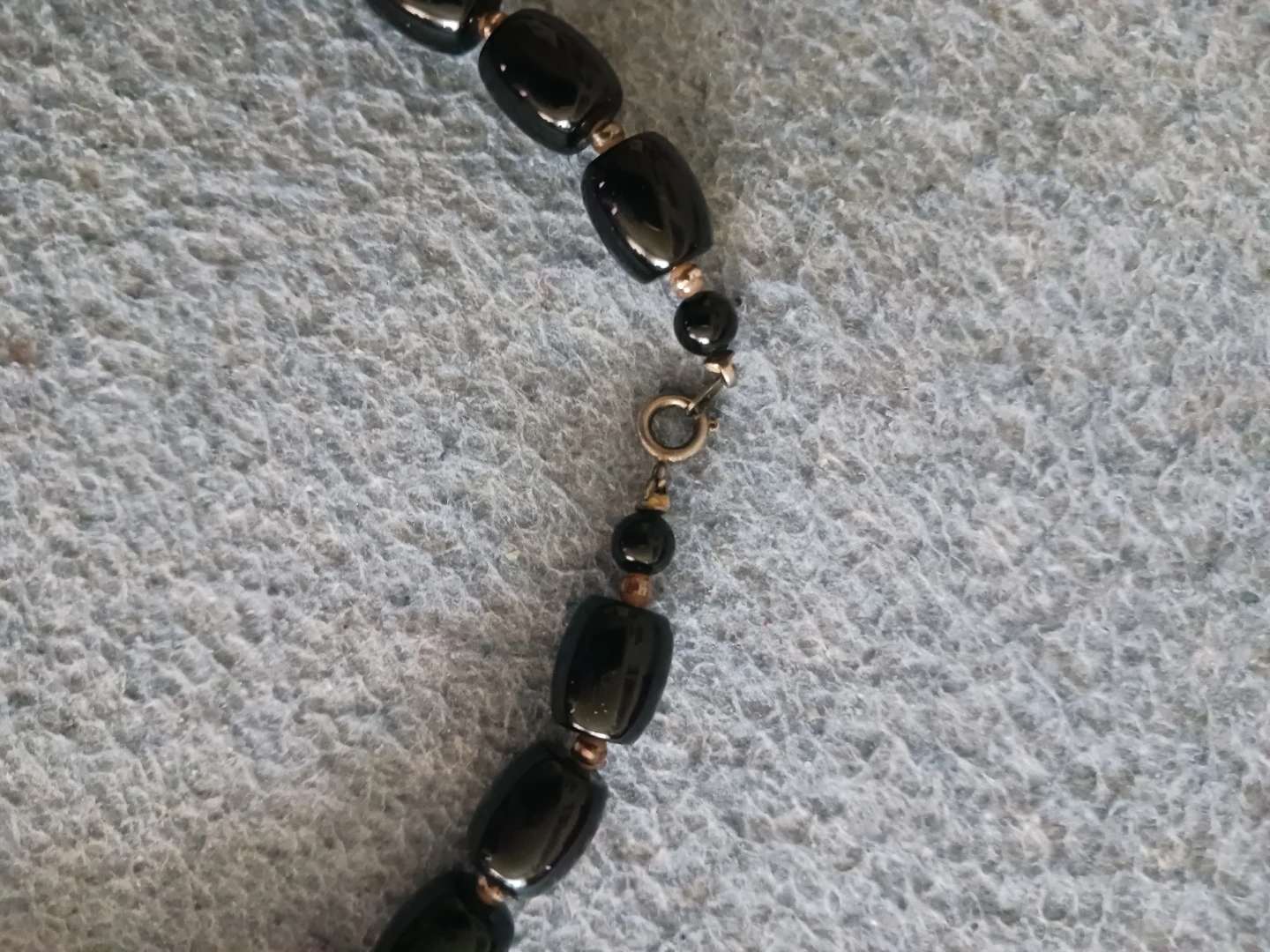 Black Beaded Necklace 16 Inch - photo 2