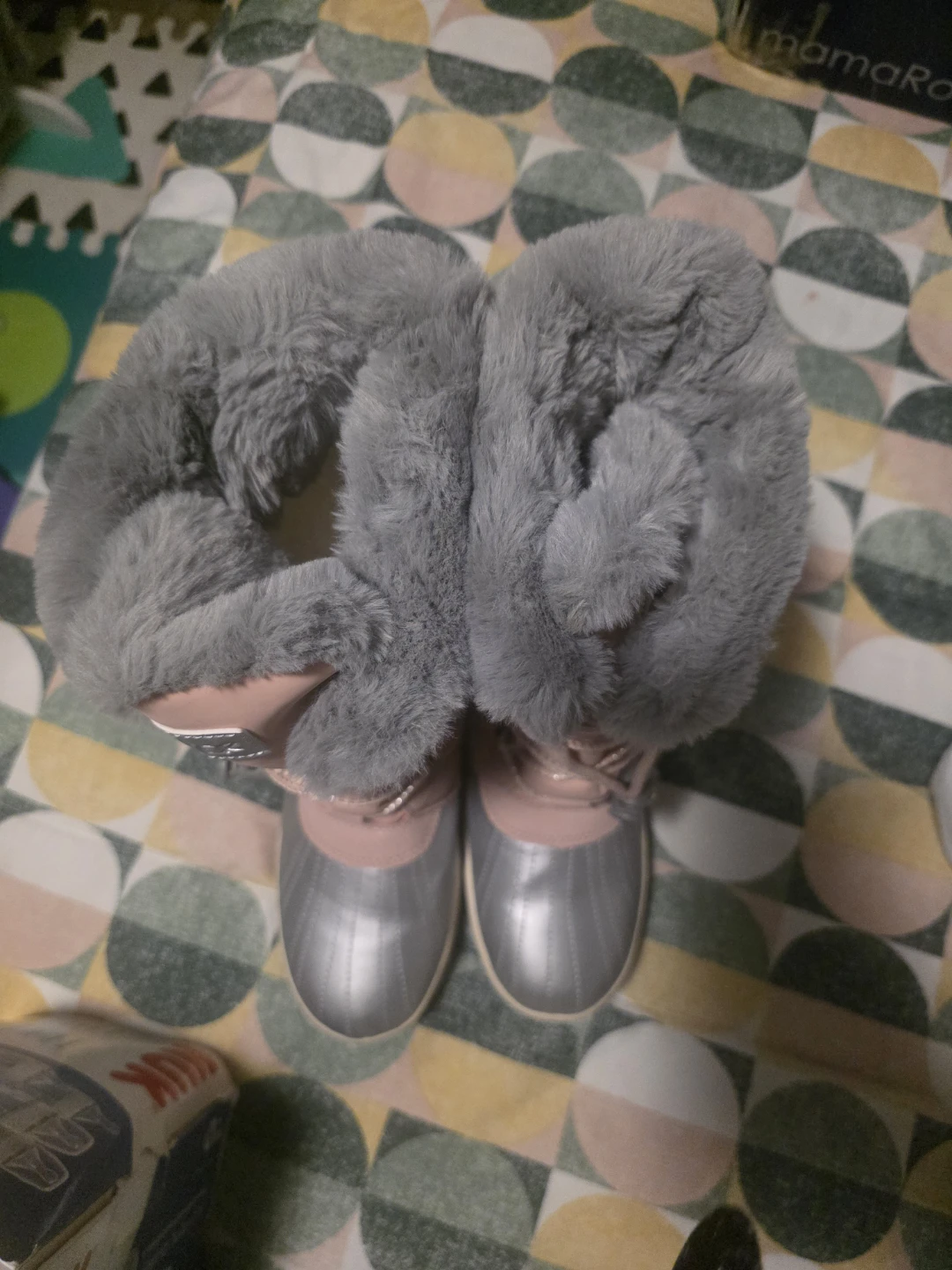 Kamik Pink & Silver Winter Boots with Faux Fur - photo 3