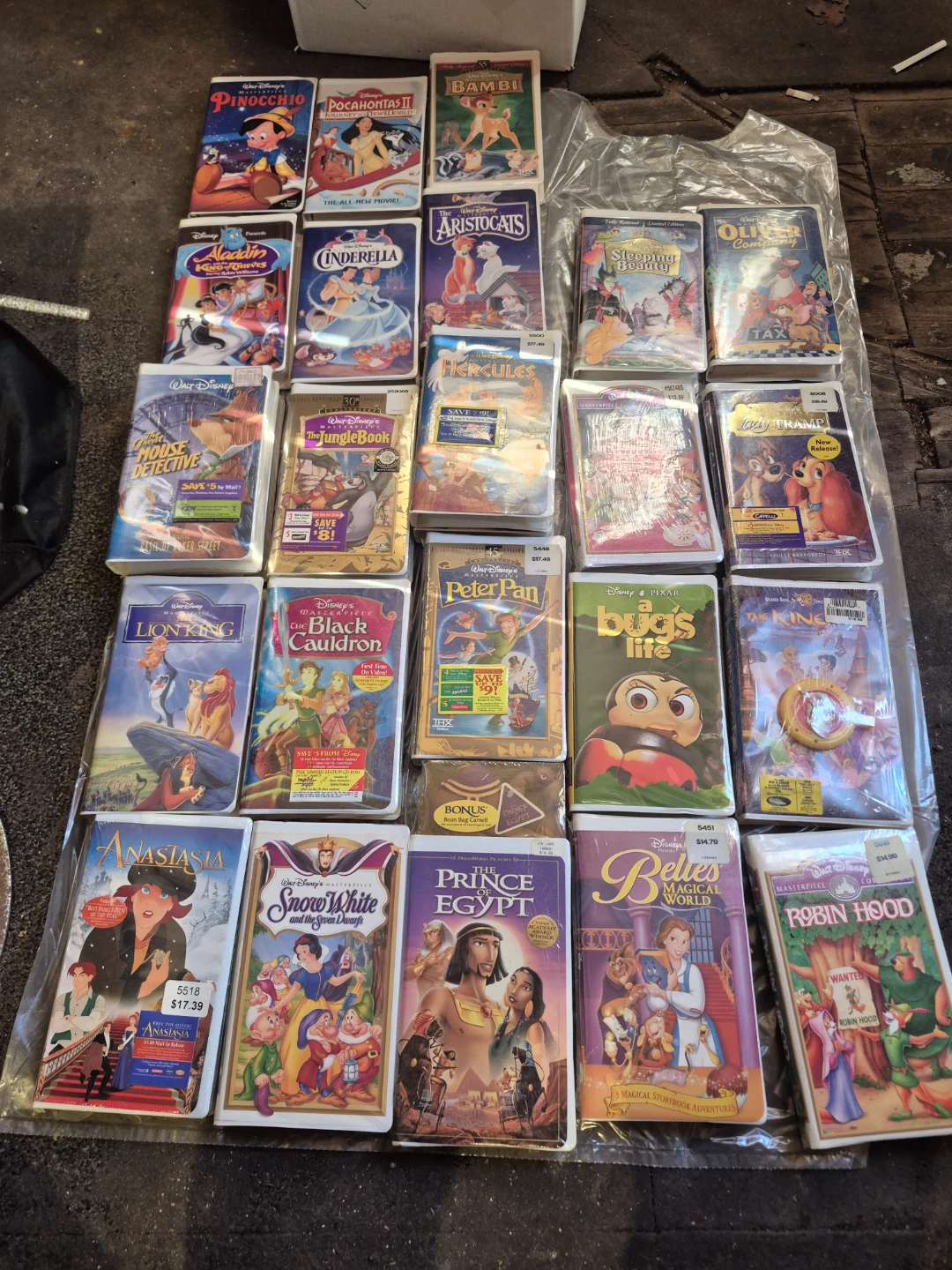 Collection of Disney and Classic VHS Movies