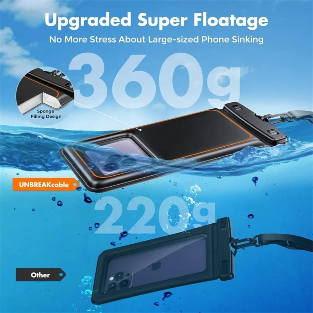 .2Pack Universal Waterproof Floating Phone Case - photo 3
