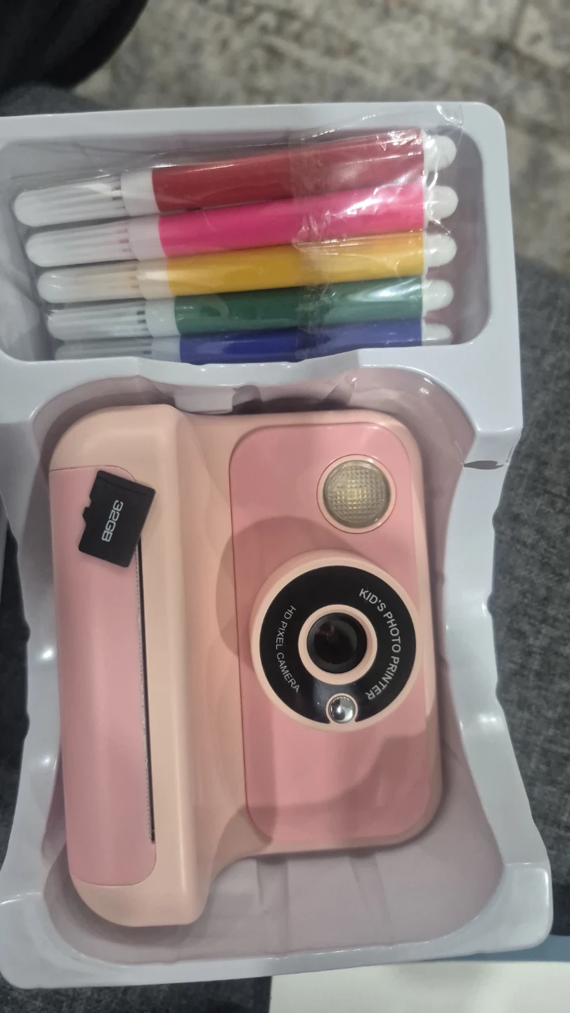 Pink Kids Instant Print Camera with Markers - photo 3