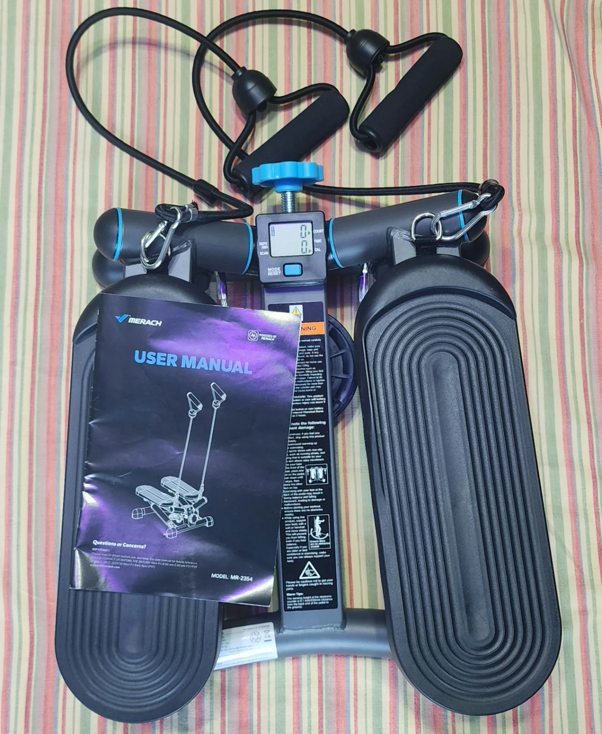 MERACH Mini Stepper with Resistance Bands