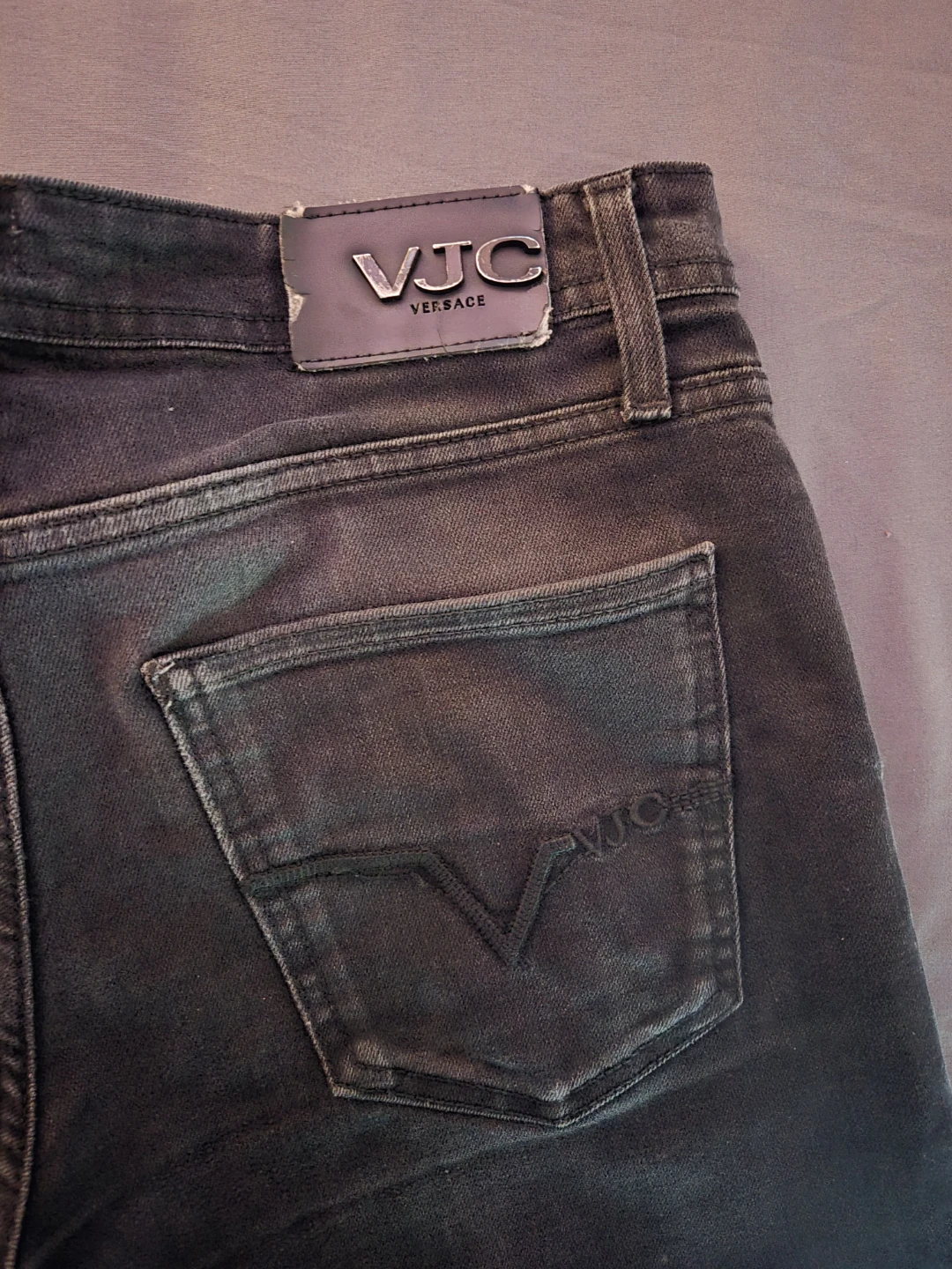 VJC Versace Slim Fit Jeans - Dark Wash - photo 4