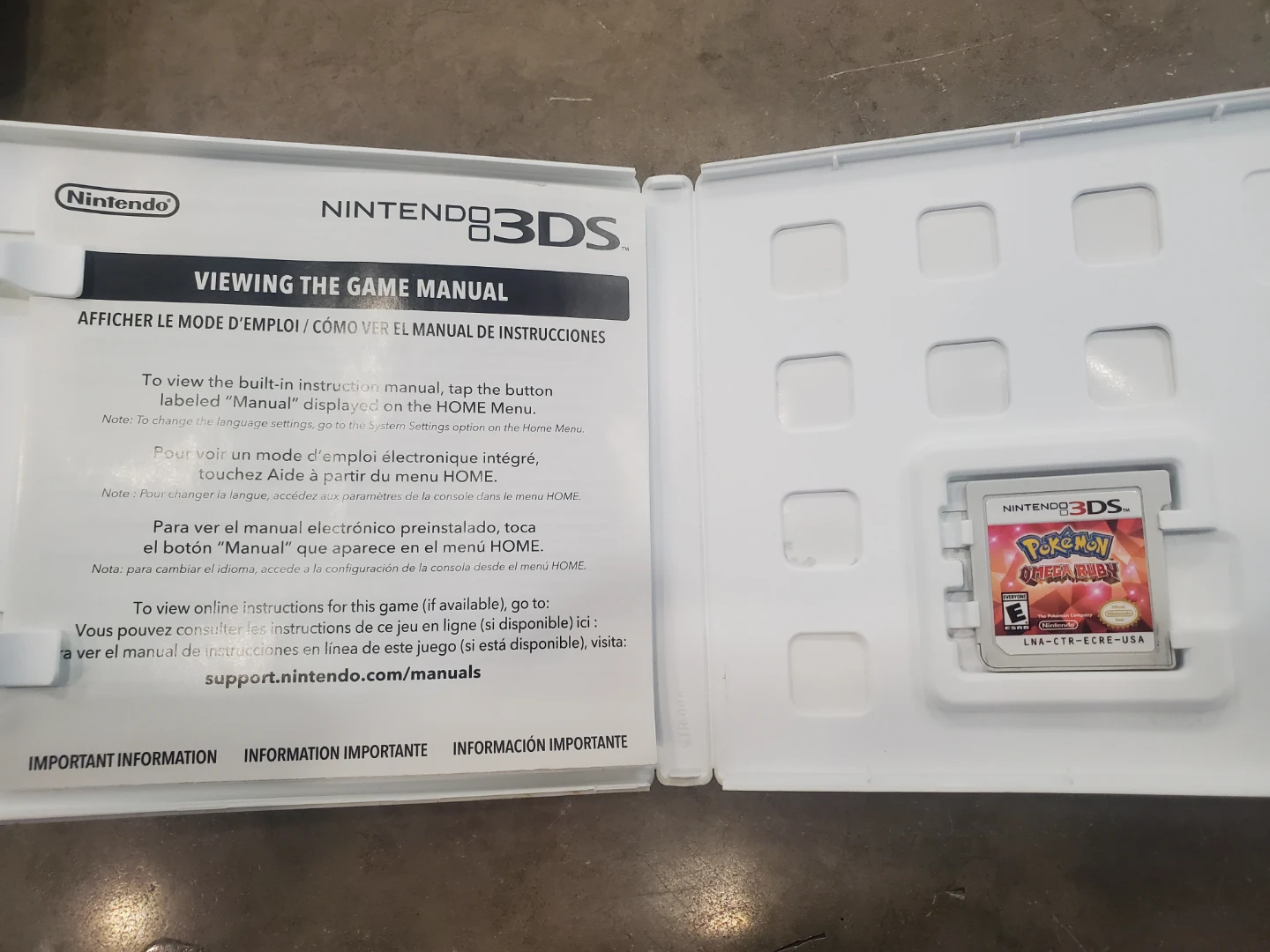 Nintendo 3DS Pokémon Omega Ruby Game - photo 3