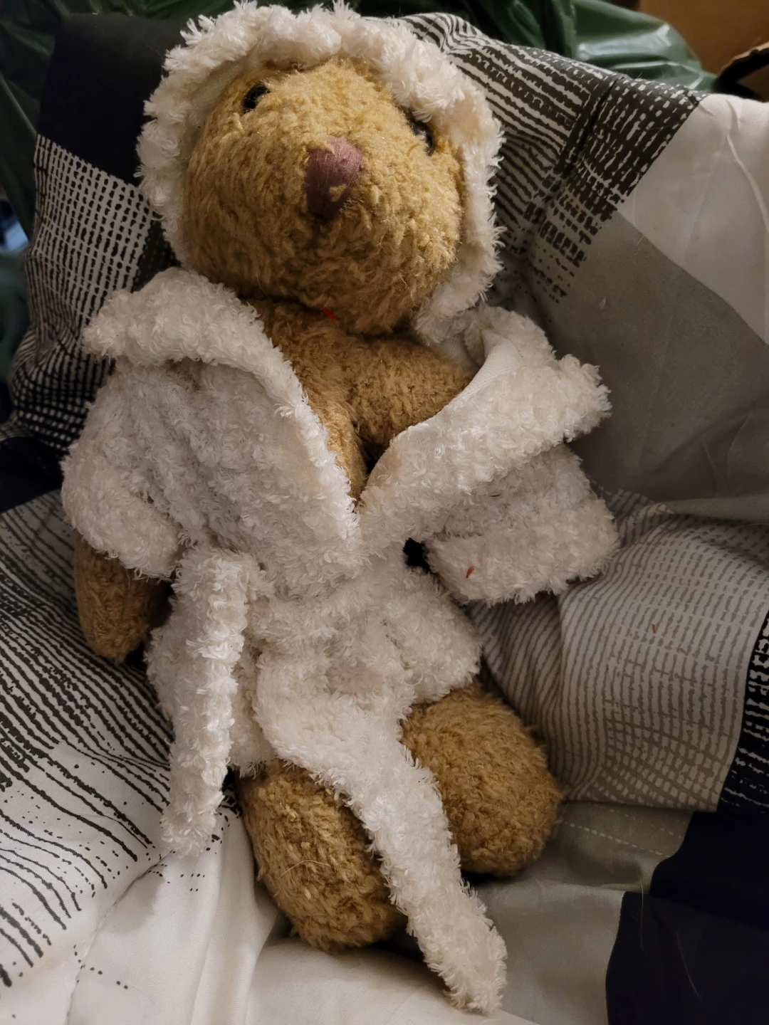 Teddy Bear with White Robe