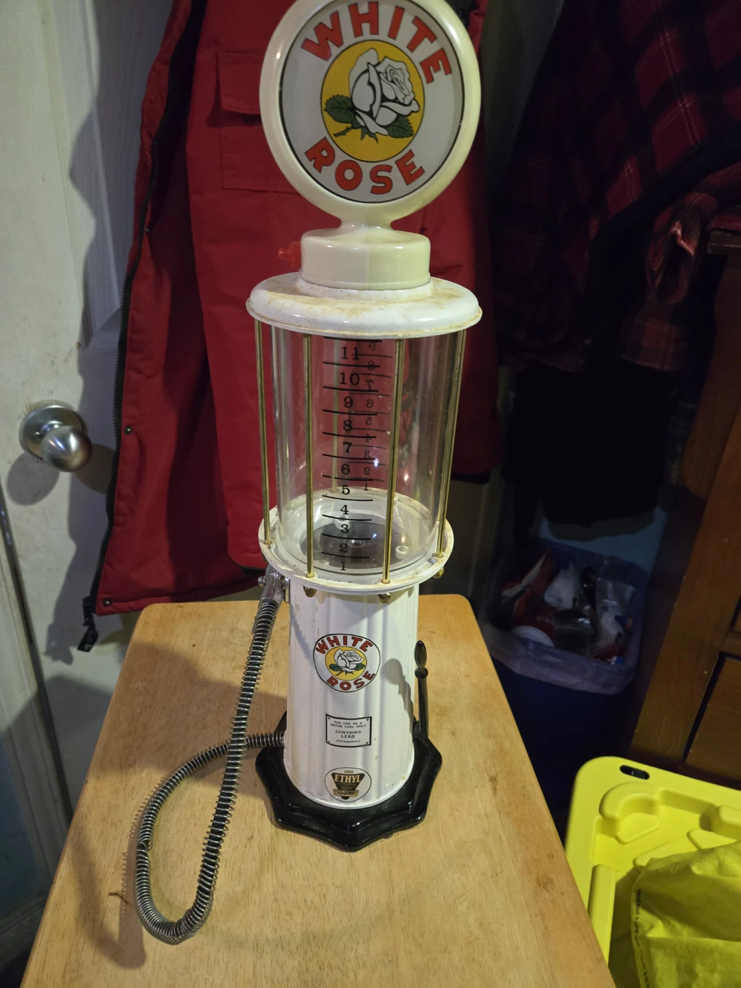 White Rose Ethyl Gas Pump Memorabilia