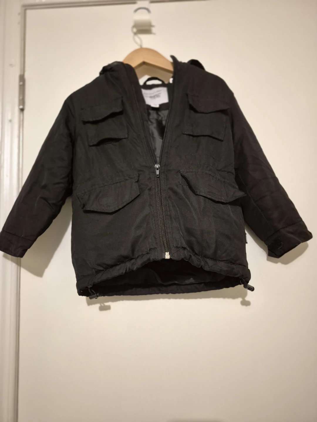 Black Winter Jacket - Kids Size Small