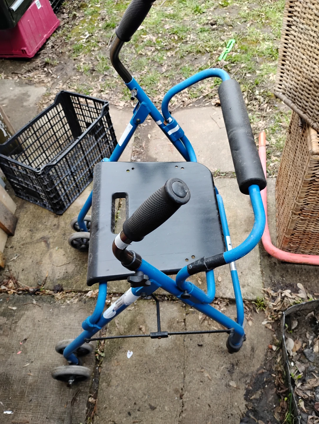 Blue Walker with Seat