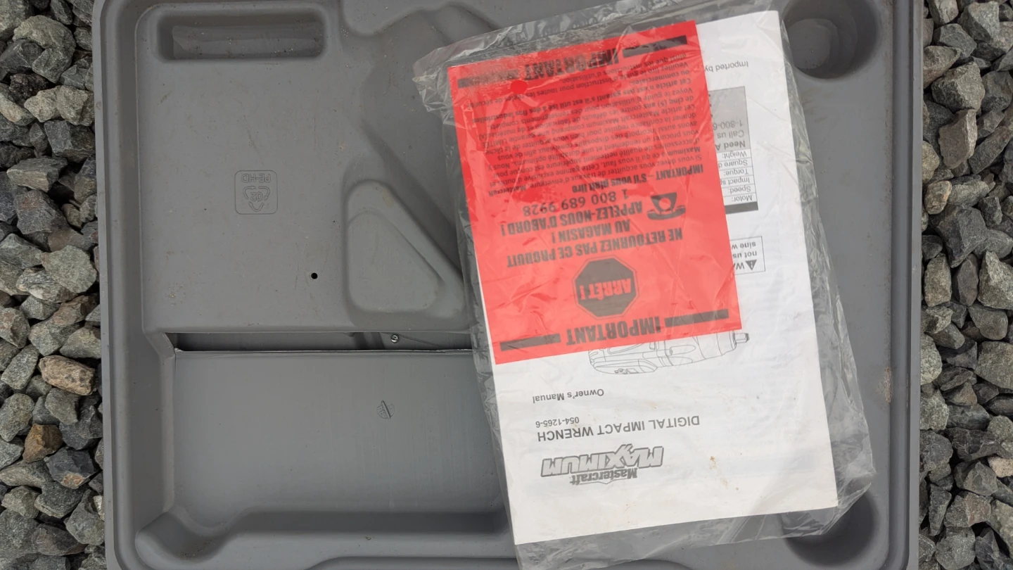 Mastercraft Maximum Digital Impact Wrench with Case - photo 3