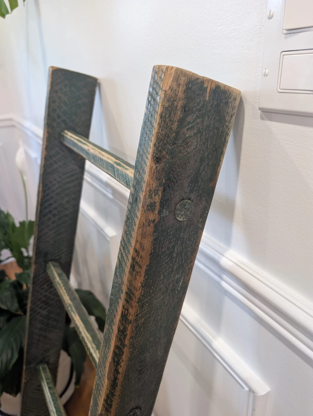 Antique Rustic Ladder blanket Decor - photo 3